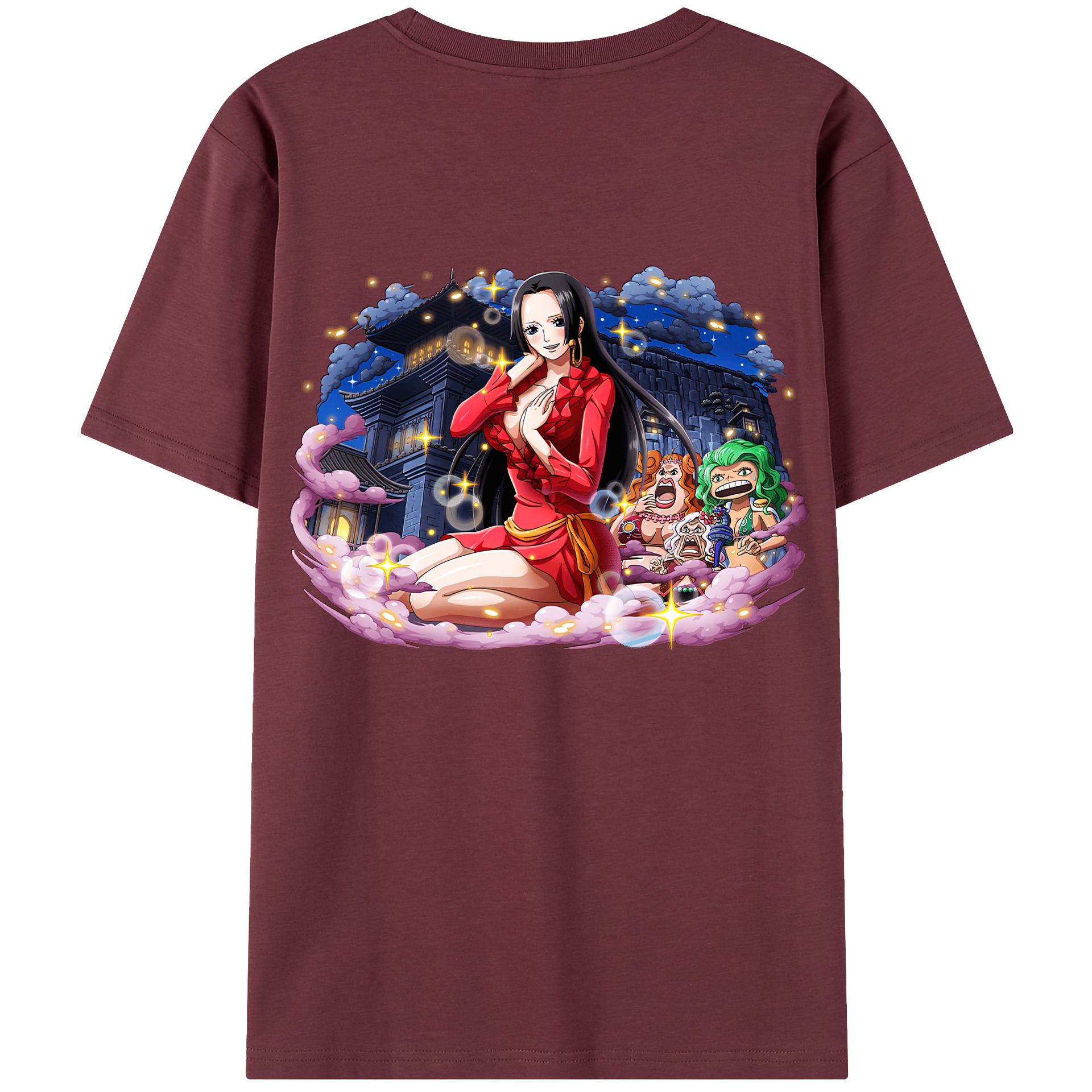 ワンピース ボア・ハンコック ONE PIECE Boa·Hancock 綿100％半袖Tシャツ（背面プリント）